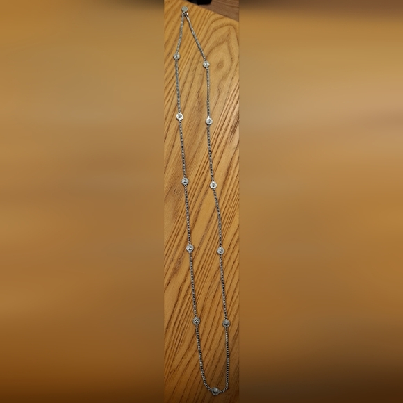 EUC Marc Jacobs Silver Classic Ivory Casual Everyday Chain Necklace Jewelery - Picture 2 of 4